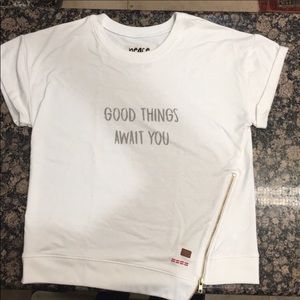Peace Love World - “Good Things Await You” top